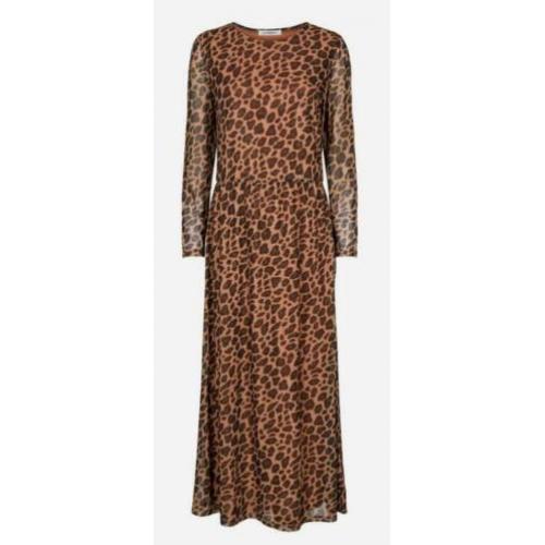 *CO COUTURE* lange jurk mt M ZGAN panter print mesh stretch
