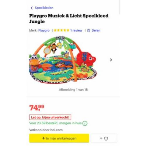 Speelkleed baby (Playgro muziek & licht)
