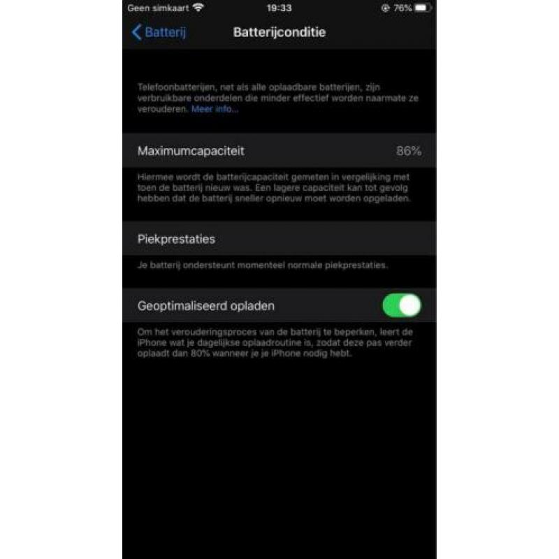 iPhone 8 Plus 256 GB zilver + Zagg screenprotector
