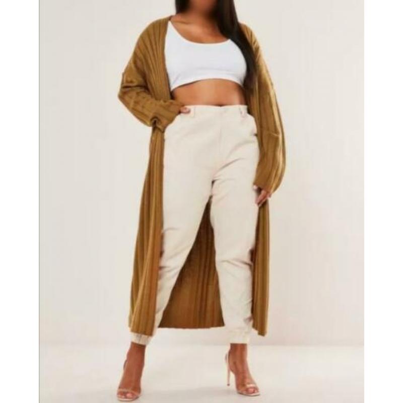 Missguided oversized camel vest 50/52