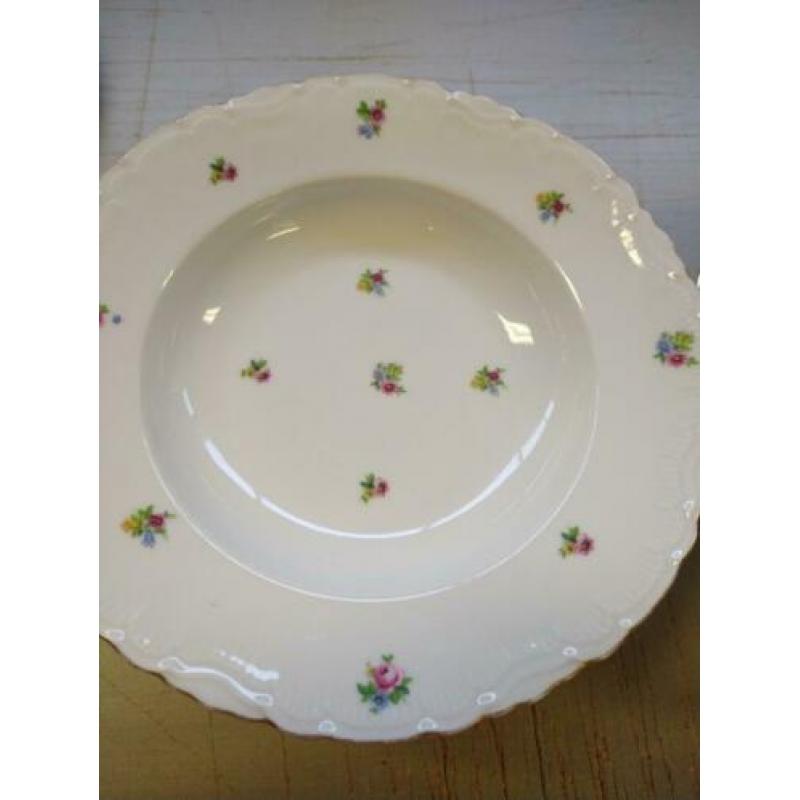 Vintage Diep Diner borden 25cm
