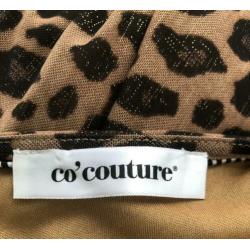 *CO COUTURE* lange jurk mt M ZGAN panter print mesh stretch