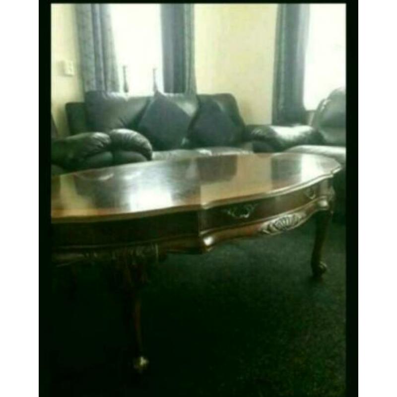 Mooie salontafel donker bruin