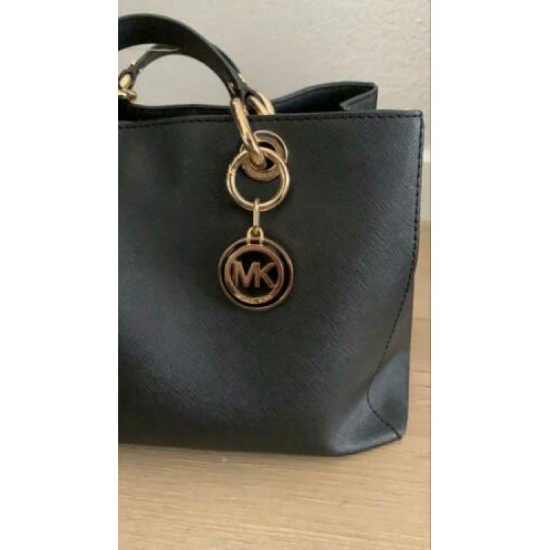Stijlvolle lederen zwarte handtas Michael Kors