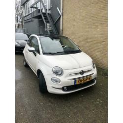 Fiat 500 1.2 2017 Wit - panorama dak , grootscherm
