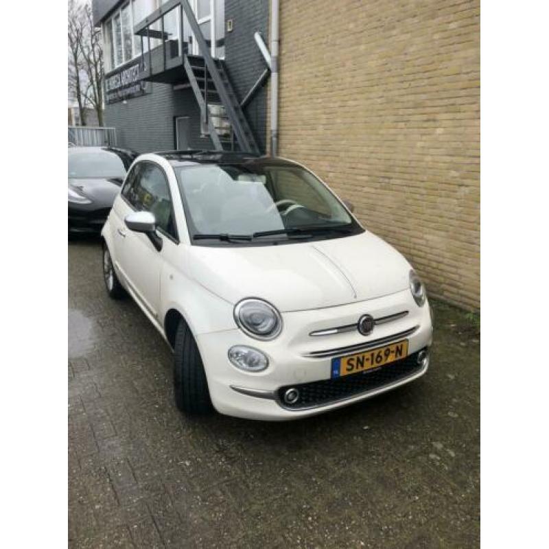 Fiat 500 1.2 2017 Wit - panorama dak , grootscherm
