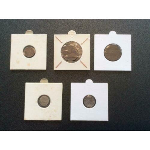 Nederland , Willem III , 5 munten.