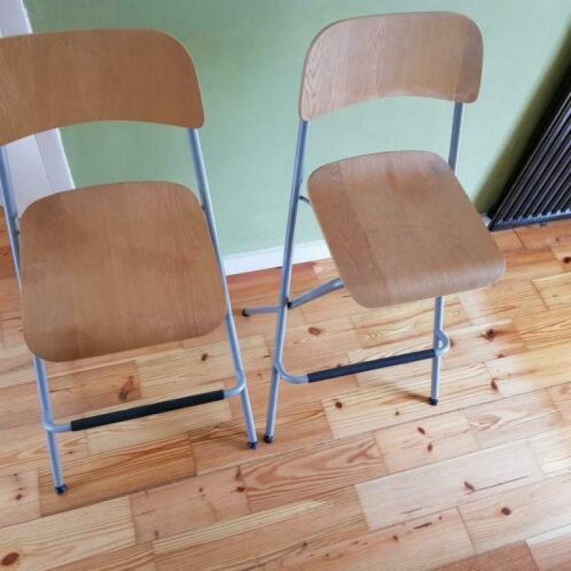 2 Barkrukken opklapbaar.