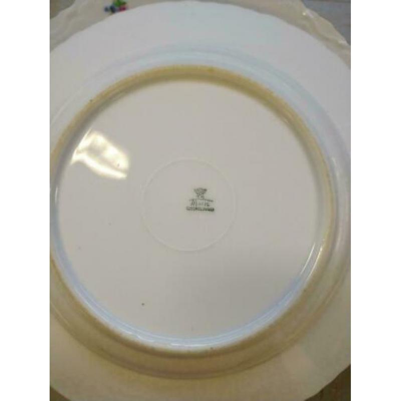 Vintage Diep Diner borden 25cm