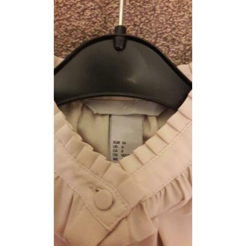 Z.g.a.n mooie lichtroze blouse maat 36