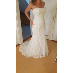 Bruidsjurk LadyBirdDeluxe maat 40 mermaid ivoorkleur