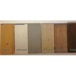 Blankhouten eenpersoonsbed Harm C+B 90x200/210/220 cm lang.
