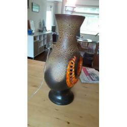 Retro West germany lamp/lampvoet keramiek