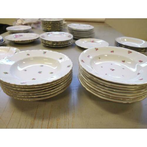 Vintage Diep Diner borden 25cm