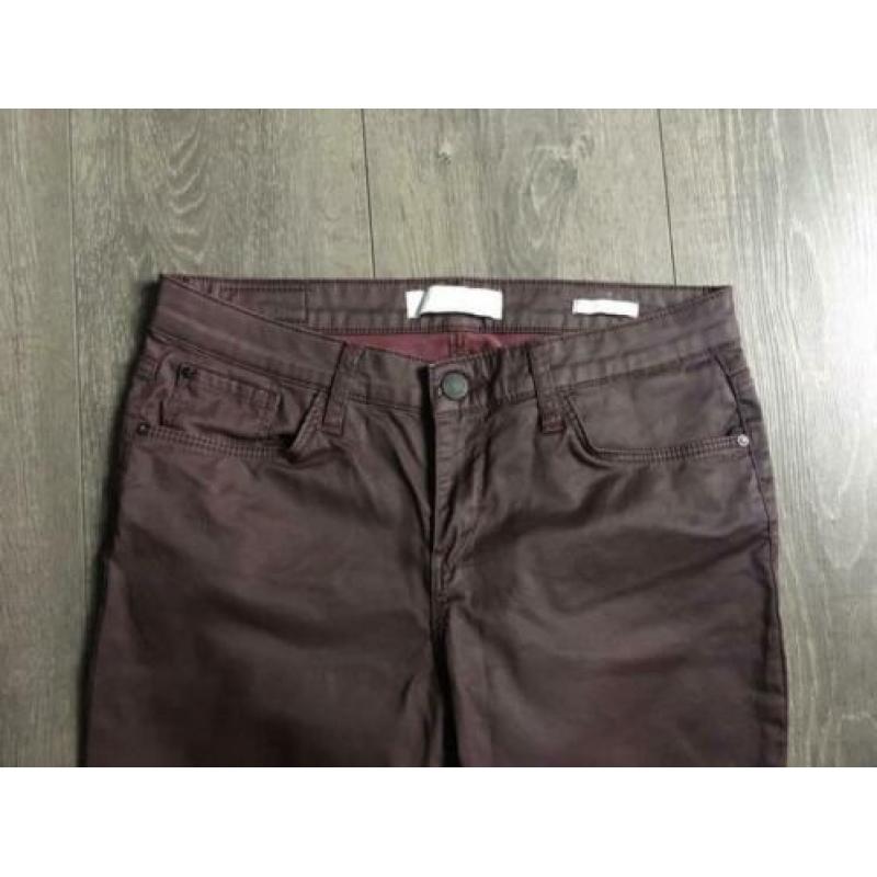 Rode leerlook blue ridge super skinny jeans 38