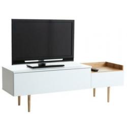 TV-meubel AARUP wit/eiken