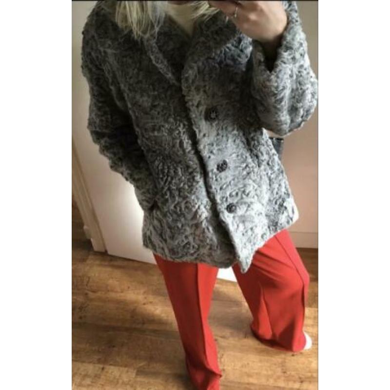 Vintage faux fur jas