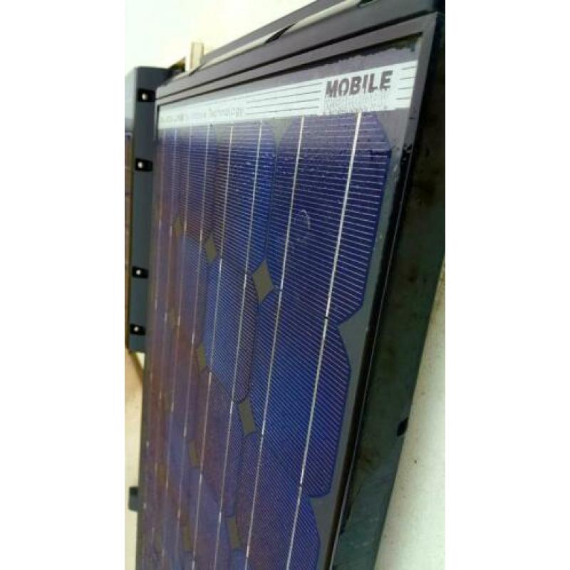 Blackline zonnepanelen 2 stuks met bevestiging en regelaar