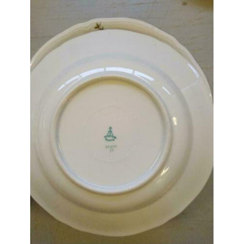 Vintage Diep Diner borden 25cm