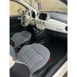 Fiat 500 1.2 2017 Wit - panorama dak , grootscherm