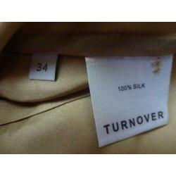 TURNOVER zijden blouse maat 34, nieuw, incl.verzenden