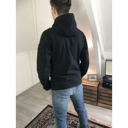 Airforce softshell jas met capuchon