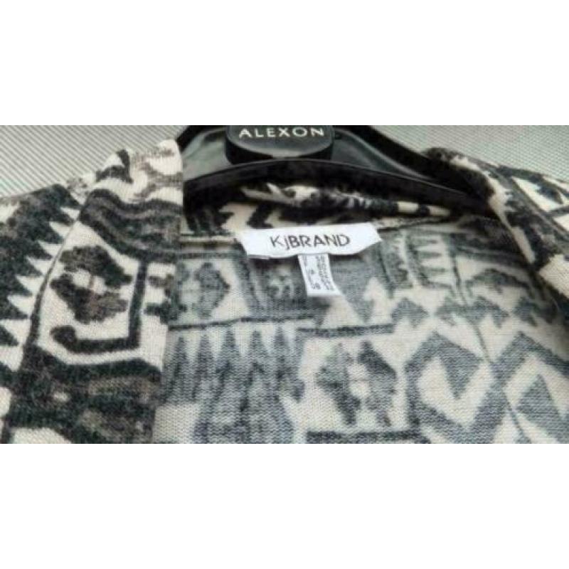KJBRAND prachtig zwart/creme vest mt 58