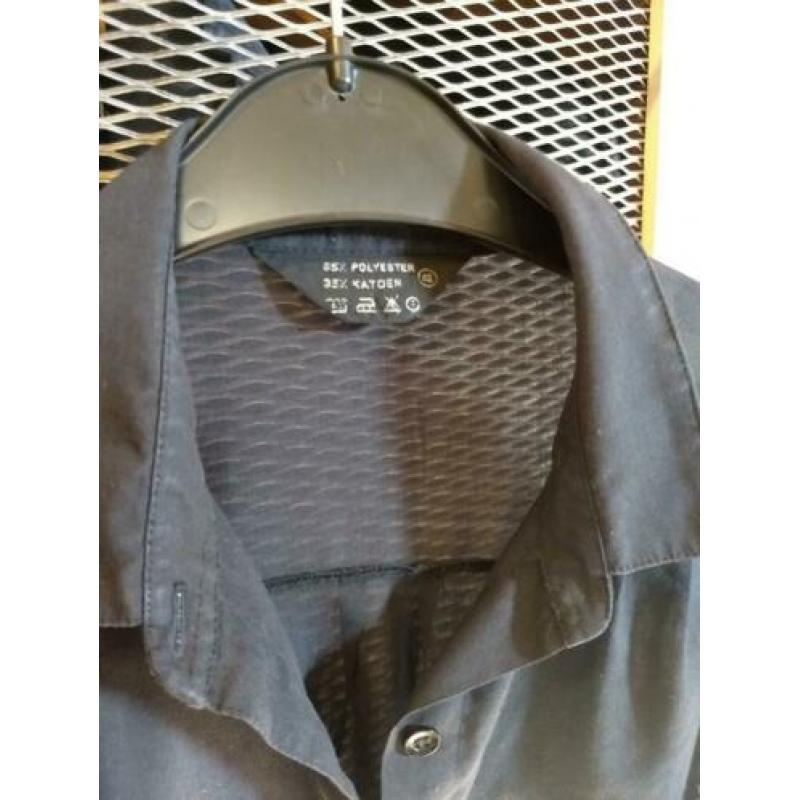 Blouse zwart mt 42 retro