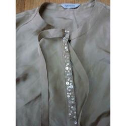 TURNOVER zijden blouse maat 34, nieuw, incl.verzenden