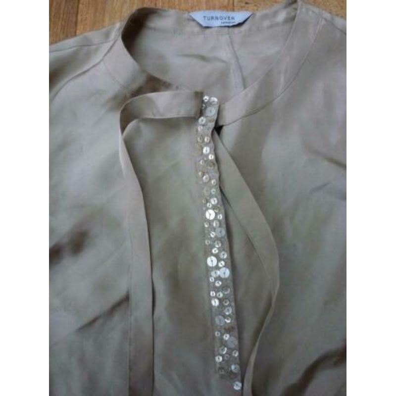 TURNOVER zijden blouse maat 34, nieuw, incl.verzenden