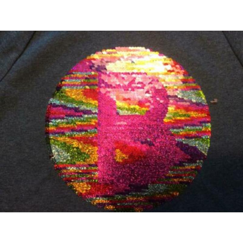 Nieuw longsleeve Le Big veegshirt pailletten meisje 98/104