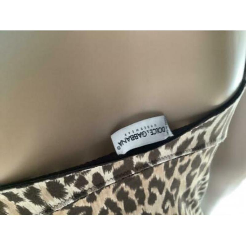 Dolce&Gabbana,90's vintage Leopard bustier top.small/36,zgan