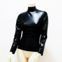 Latex top zwart sexy trendy kinky NIEUW mt. 42/44 L: 50,-