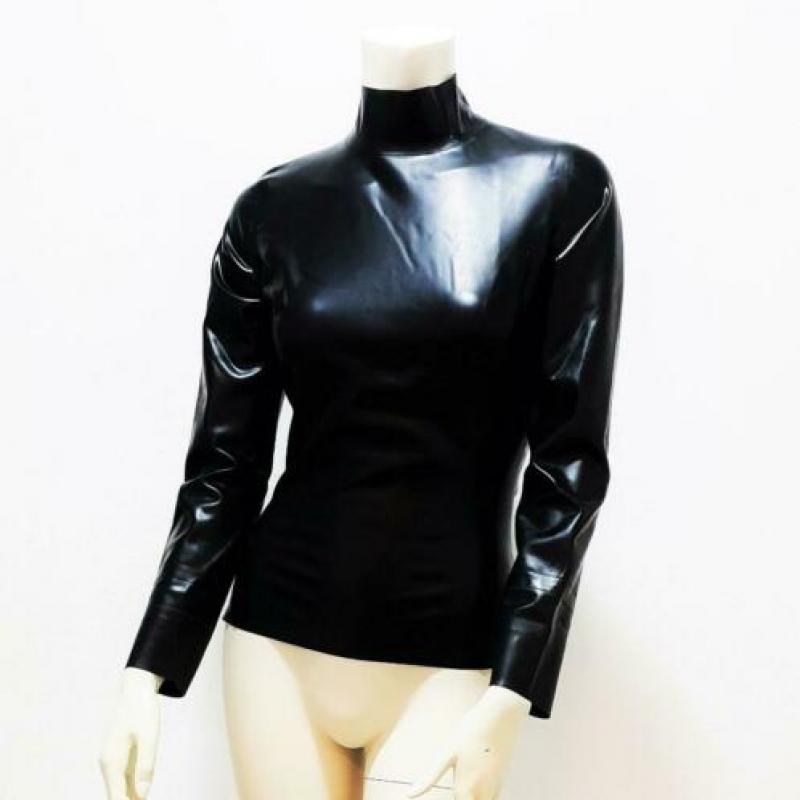 Latex top zwart sexy trendy kinky NIEUW mt. 42/44 L: 50,-