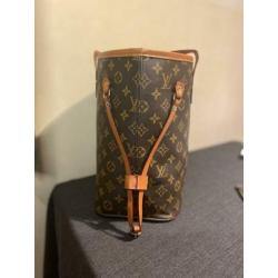 Louis Vuitton sign Shopper donker Monogram