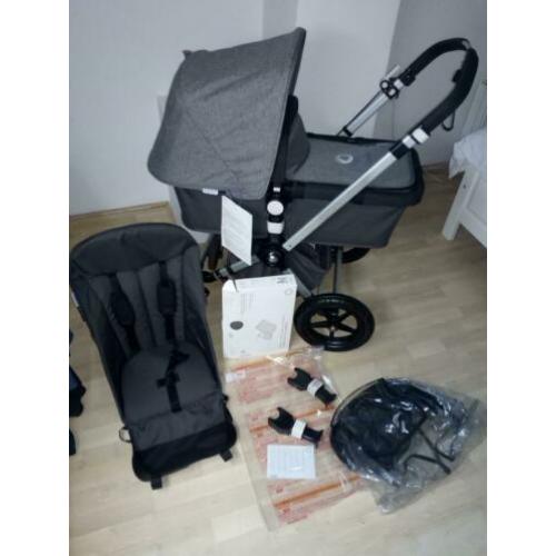 Bugaboo cameleon met NIEUW GREY MELANGE bekleding