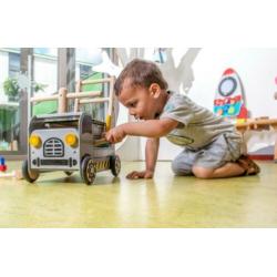 Houten loopwagen duwwagen werktruck I'm Toy