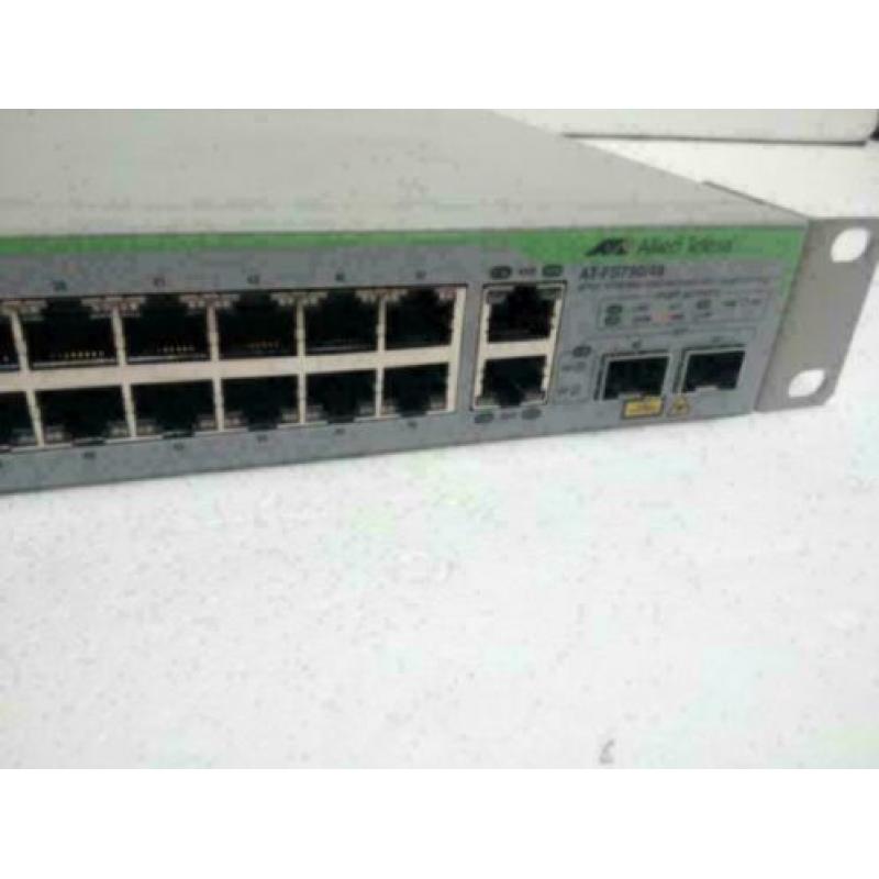 48poorts switch allied telesis at-fs750/48