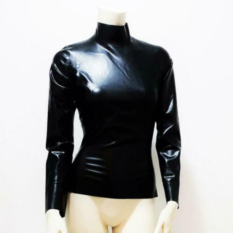 Latex top zwart sexy trendy kinky NIEUW mt. 42/44 L: 50,-