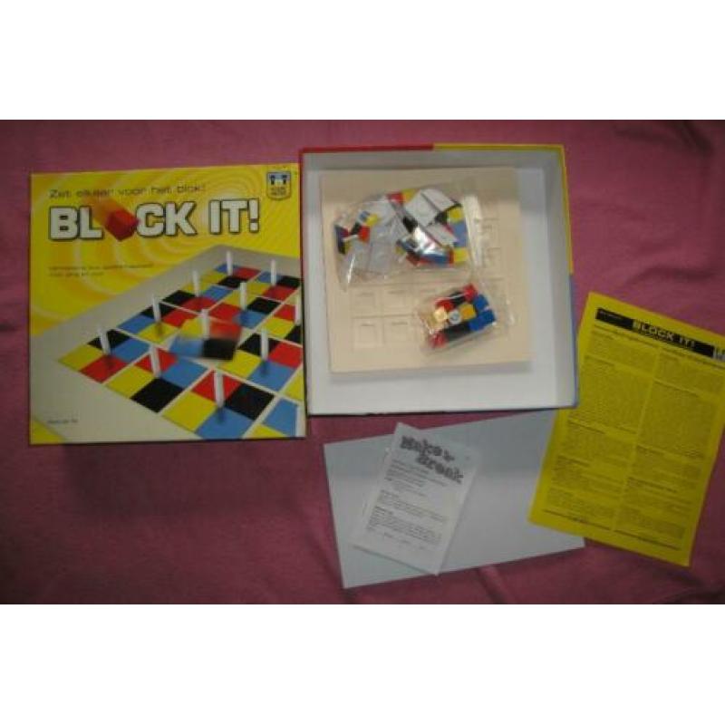 BORDSPEL BLOCK IT ! VAN GAMES MASTERS 1tot4sp. 3.95euro