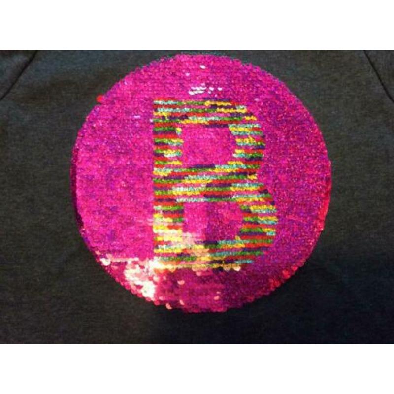 Nieuw longsleeve Le Big veegshirt pailletten meisje 98/104