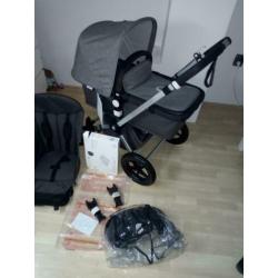 Bugaboo cameleon met NIEUW GREY MELANGE bekleding