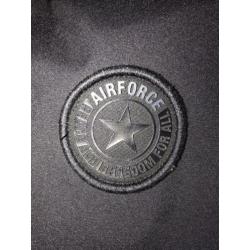 Airforce softshell jas met capuchon