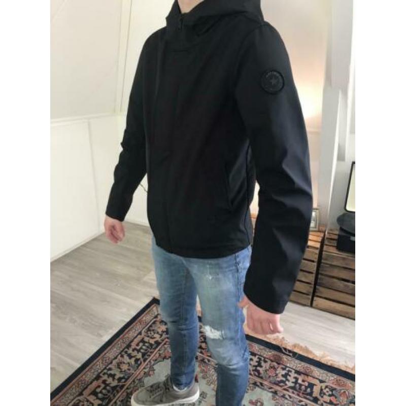 Airforce softshell jas met capuchon