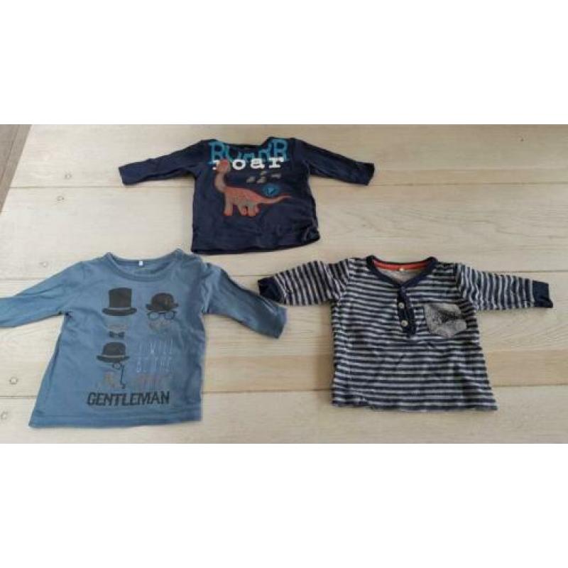 3 shirts / truitjes / longsleeve maat 56
