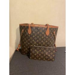 Louis Vuitton sign Shopper donker Monogram