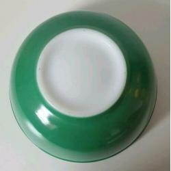 Vintage hoge (oven)schaal Pyrex USA groen melkglas