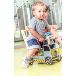 Houten loopwagen duwwagen werktruck I'm Toy