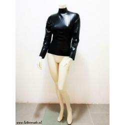 Latex top zwart sexy trendy kinky NIEUW mt. 42/44 L: 50,-