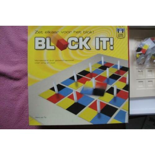 BORDSPEL BLOCK IT ! VAN GAMES MASTERS 1tot4sp. 3.95euro